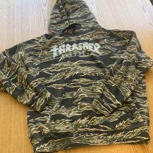 Thrasher Godzilla tiger camo hoodie